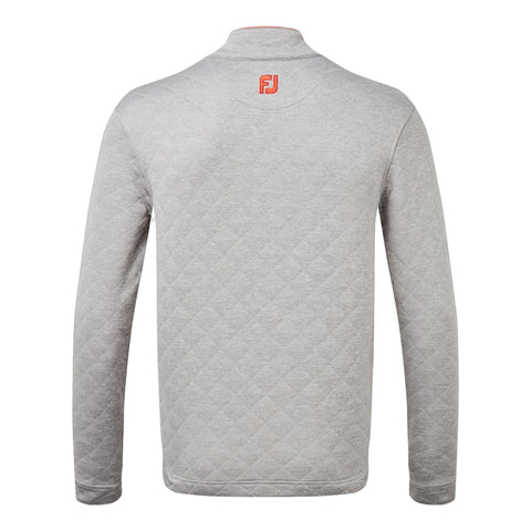 Sweater Diamond Jacquard 1/2 Grau Herren