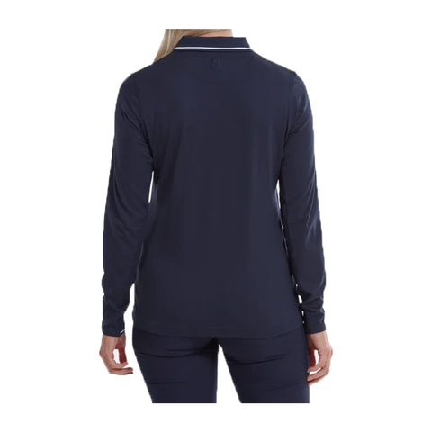 W Polo Thermal Langarm Navyblau