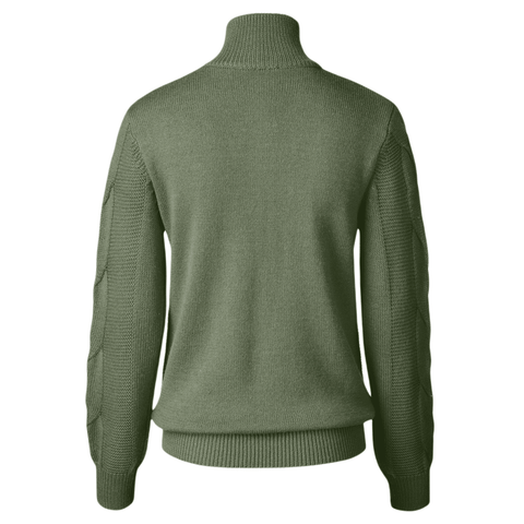 Addie Golf Pullover Lining Langarm Moss Damen