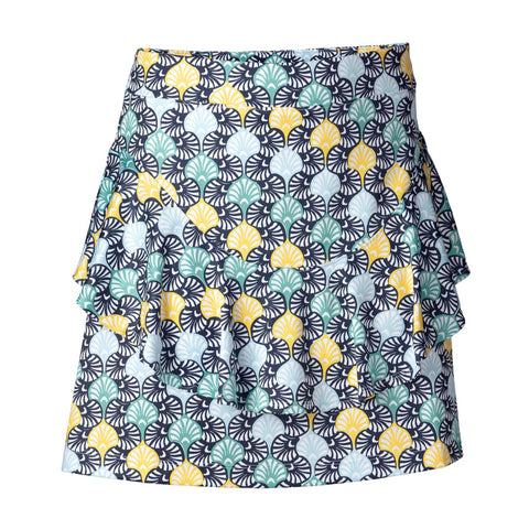 Fia Skort 45 cm Navyblau Damen