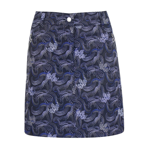 Skort W Luisa Wind 45cm Navy