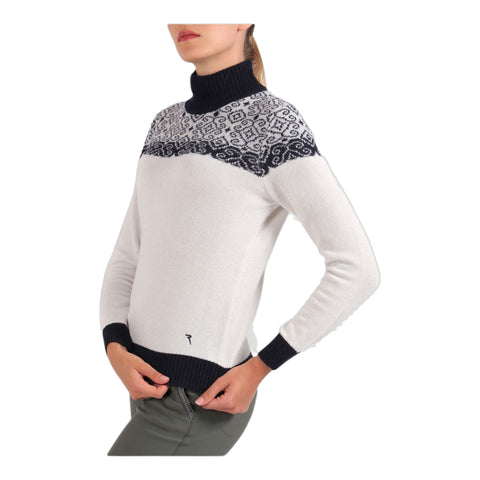 W Pullover Naka Weiß Damen