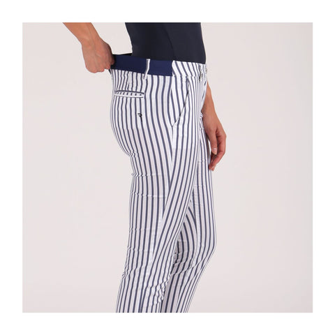 Hose Si W Weiß/Blau