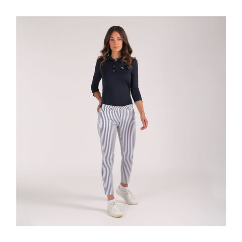 Hose Si W Weiß/Blau