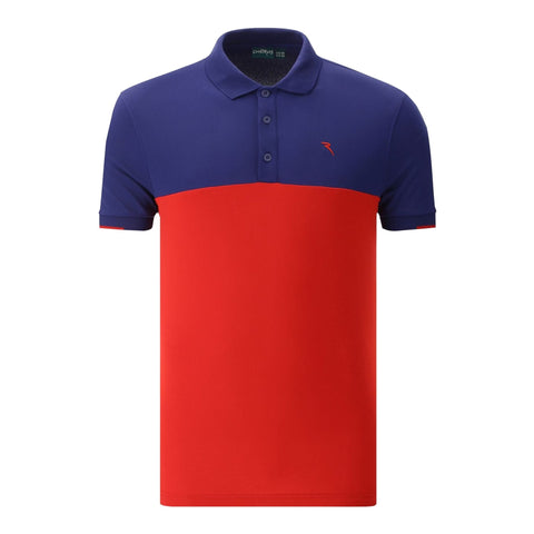 M Aymon SS Polo Rot/Blau Herren