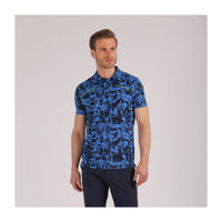 Polo Astratta Blau