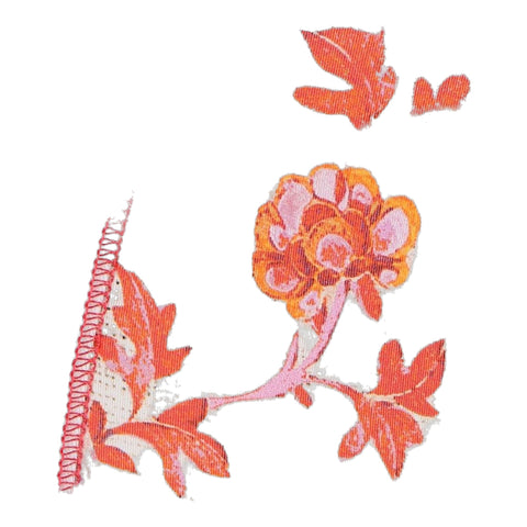 W Alaavio SL Polo Weiß/Rot gemustert Damen