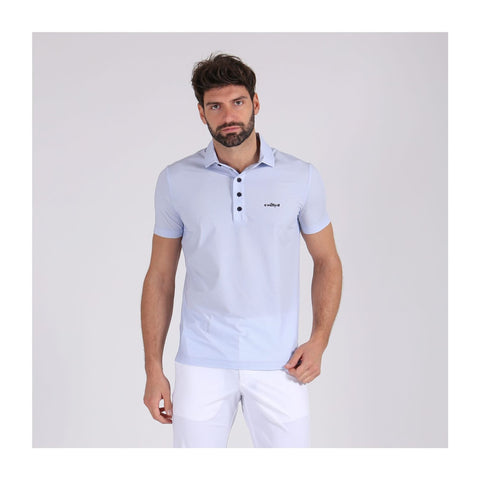 Polo Aggiunta Weiß/Hellblau