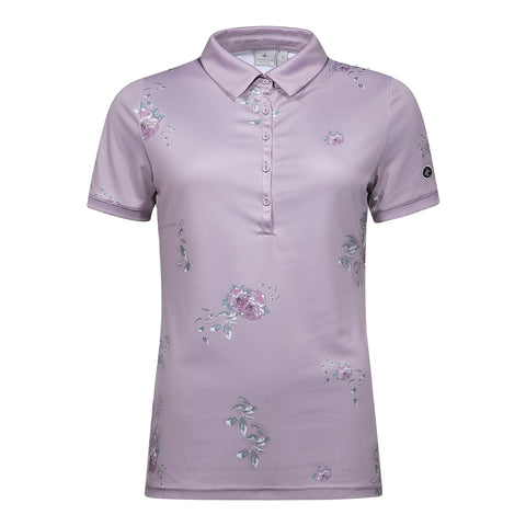 W Sally SS Polo Blossom Flower Damen