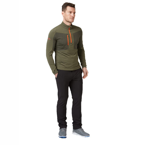 Emea Aquapel Golf Pullover Black, Lichen, Tigerlil