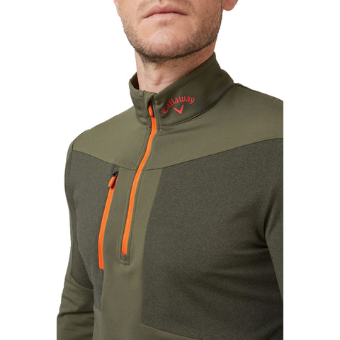 Emea Aquapel Golf Pullover Black, Lichen, Tigerlil