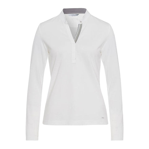 W Tea Livia LS Polo Snow Damen