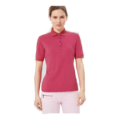 W Nell SS Polo Magenta Damen