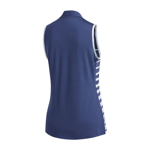 W Engineered Stripe SL Polo Indigo