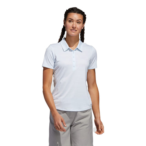W Microdot SS Polo Sky Tint Damen