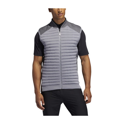 Gilet Adipure Quilted Hybrid Knit Grau