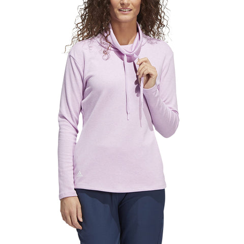 Melange High Mock Golf Pullover Bliss Lilac Mel Da
