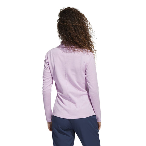 Melange High Mock Golf Pullover Bliss Lilac Mel Da