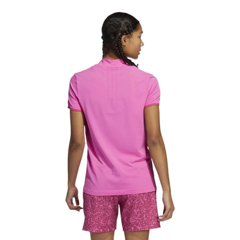 W Primeknit SS Polo Pink Damen