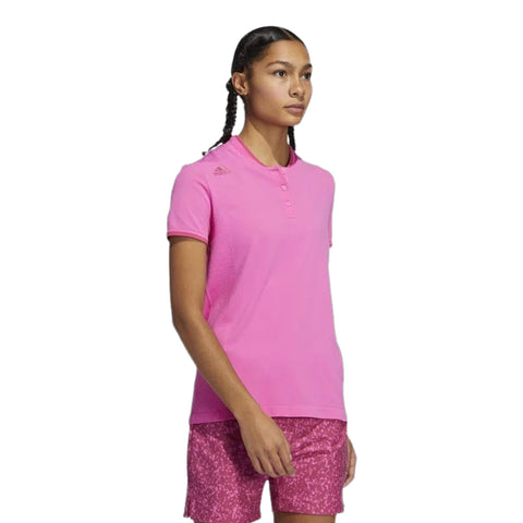 W Primeknit SS Polo Pink Damen