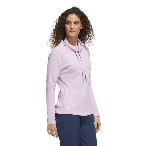 Melange High Mock Golf Pullover Bliss Lilac Mel Da
