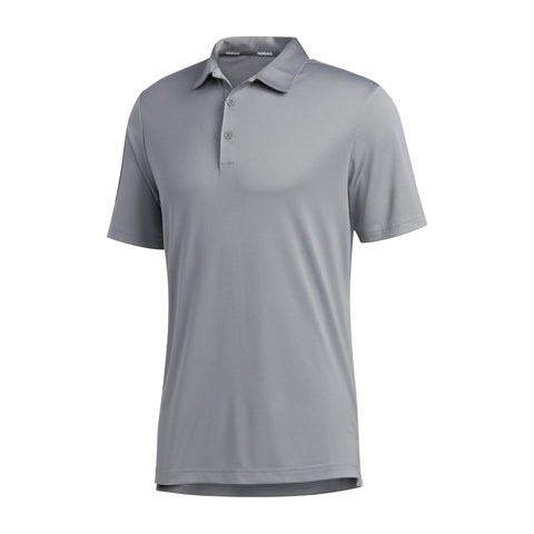 3-Streifen Basic SS Polo Grau/Schwarz