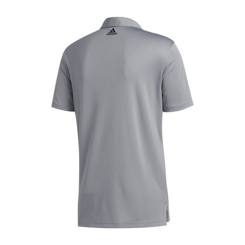 3-Streifen Basic SS Polo Grau/Schwarz