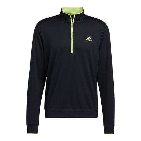 M Quarter Zip Pullover UPF Schwarz/Pulse Lime Herren