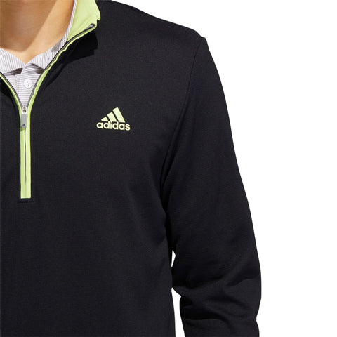 M Quarter Zip Pullover UPF Schwarz/Pulse Lime Herren