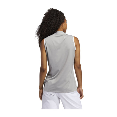 W Engineered Stripe SL Polo White/Grey
