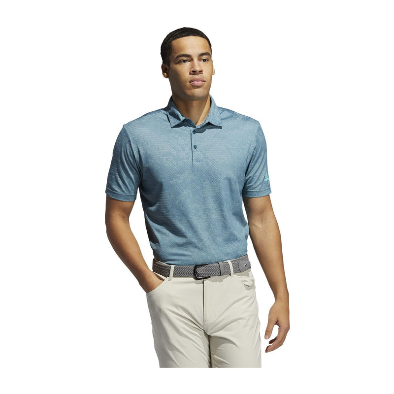 Camo SS Polo Teal/Mint