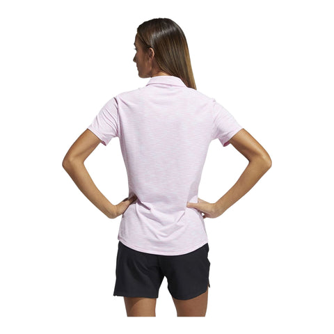W Spacedye SS Polo Weiß/Pink Damen