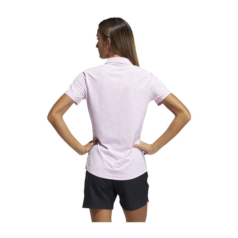 W Spacedye SS Polo Weiß/Pink