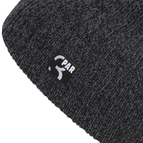 Par 3 Beanie Haube Schwarz Herren