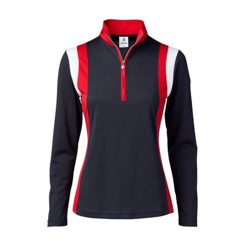 Wilona LS Half Neck Polo Navy