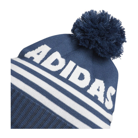 Beanie Font Blau/Weiß