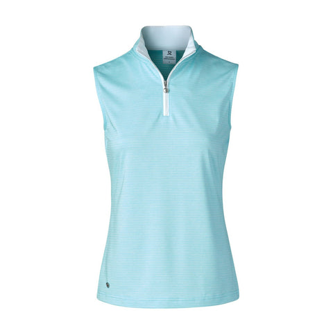 Beata Damen Polo Sleeveless Hellblau Damen