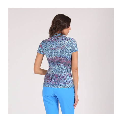 Polo Alberobello W Blau Pink Damen