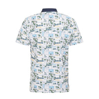 Beach Club Print Poloshirt