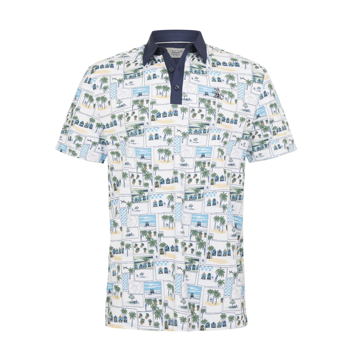 Beach Club Print Poloshirt