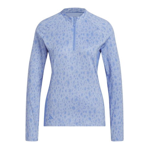 U365 Print Langarm-Poloshirt Damen