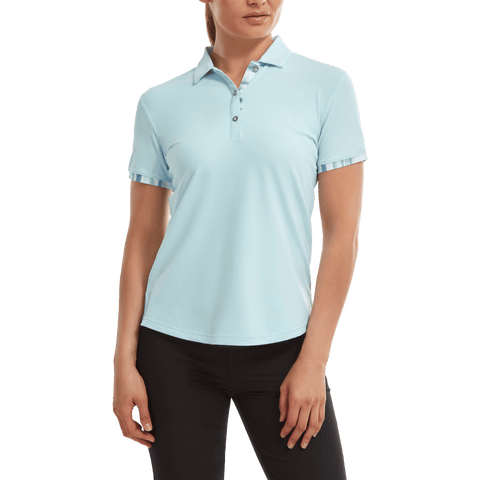 Polo Watercolour Trim Pique