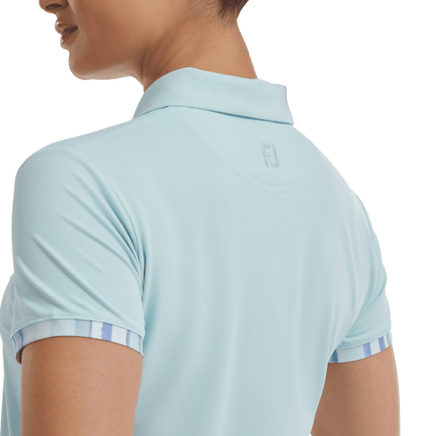 Polo Watercolour Trim Pique