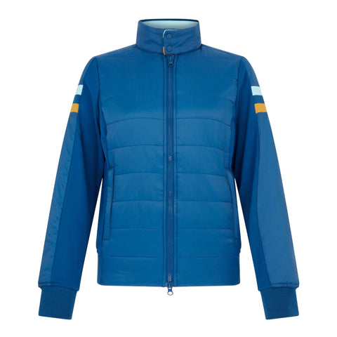 Mixed Media Puffer Golfjacke Damen