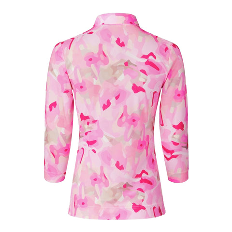 QuickDry Cammy Mesh 3/4-Sleeve Polo Damen