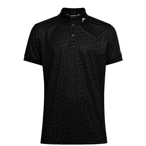 M Tour Tech Reg Fit Print Polo JL Navy Bridge Mono Herren