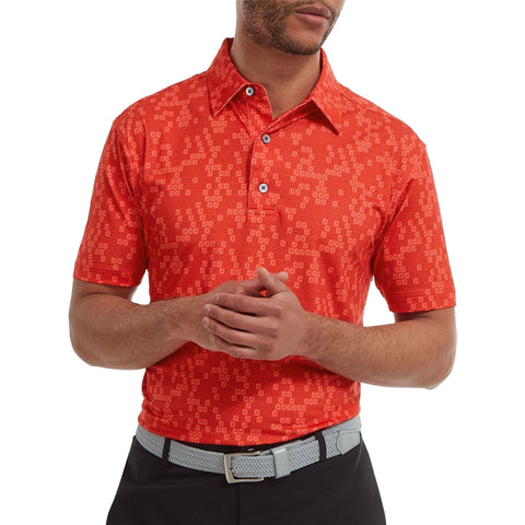 Digital Camo Print Lisle Polo Herren