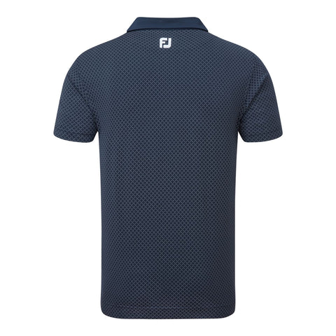 Diamond Dot Print Lisle Polo