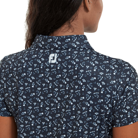 Floral Print Poloshirt Damen