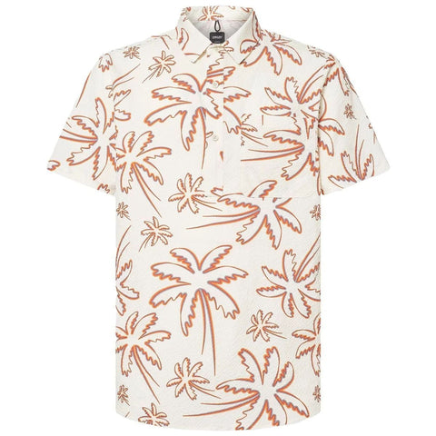 Deco Palms Button Down Poloshirt Herren